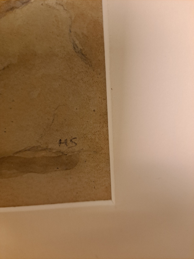 Taulu Veli Seppä signeerattu Helene Schjerfbeckin mukaan