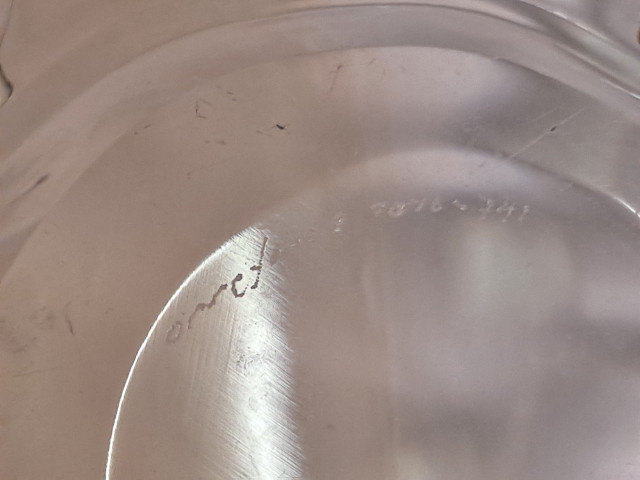 Örrefors glas signeerattu Hedelmävati