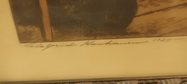 Litografia W.Kauhanen signeerattu Paikkarin Torppa