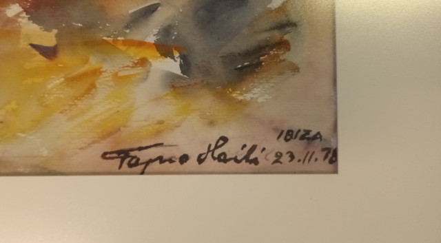 Maalaus Tapio Haili signeerattu