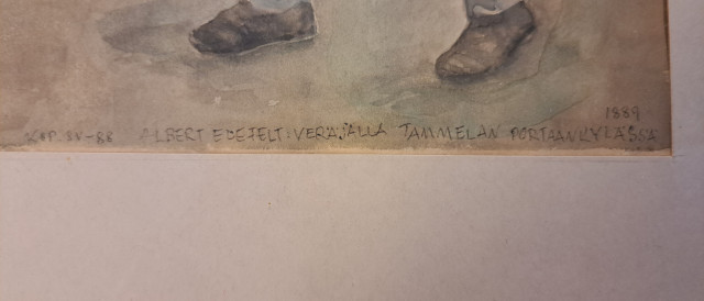 Taulu Veli Seppä signeerattu