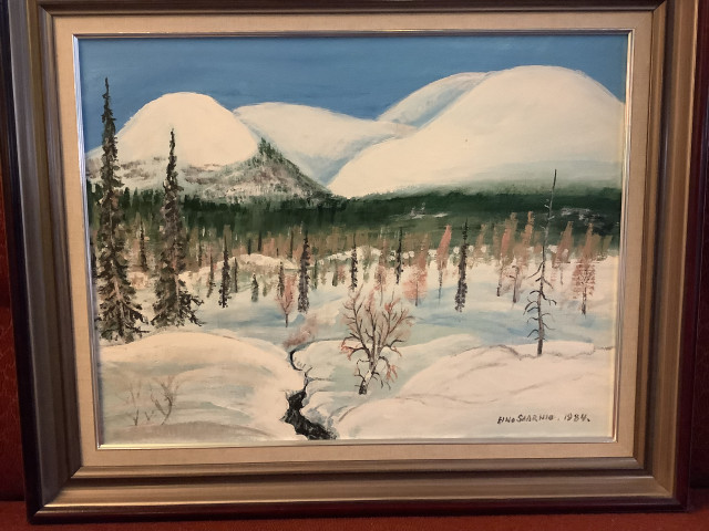 Huhtikuun kevättä Ylläs , Eino Saarnio 1984