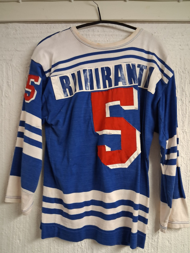 Suomen Maajoukkueen Pelipaita,Hexi Riihiranta,Game Worn
