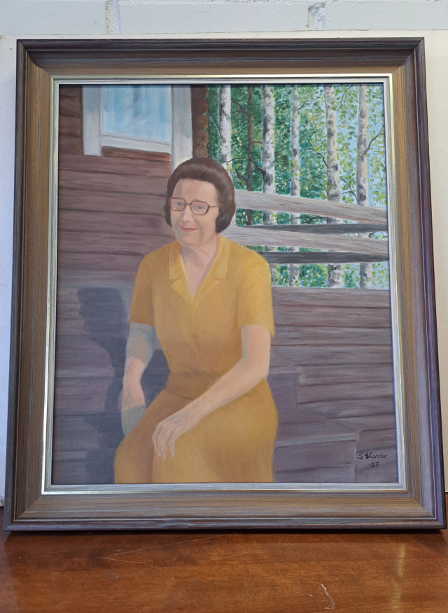 Singneerattu maalaus S.Wiander
