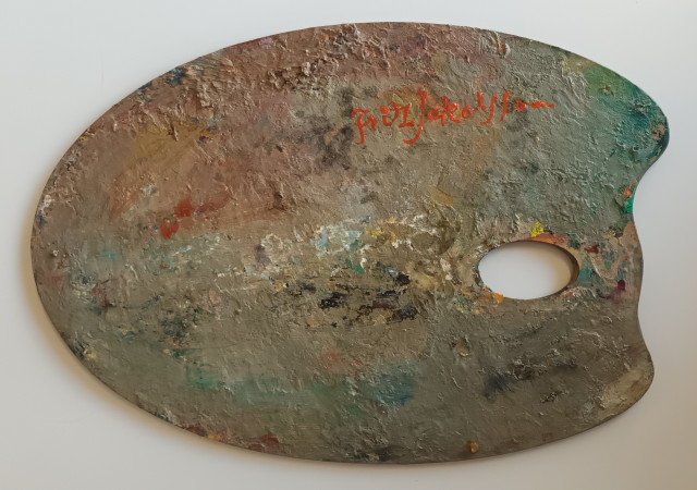 Fritz Jakobsson signeerattu Paletti