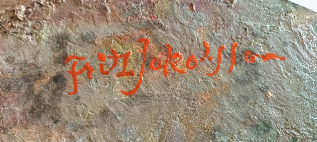 Fritz Jakobsson signeerattu Paletti