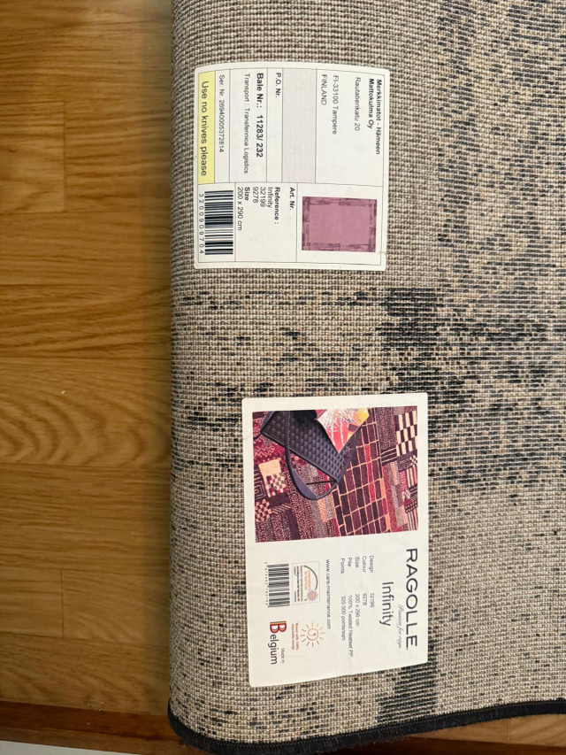 Matto Ragolle. 290cm*200cm