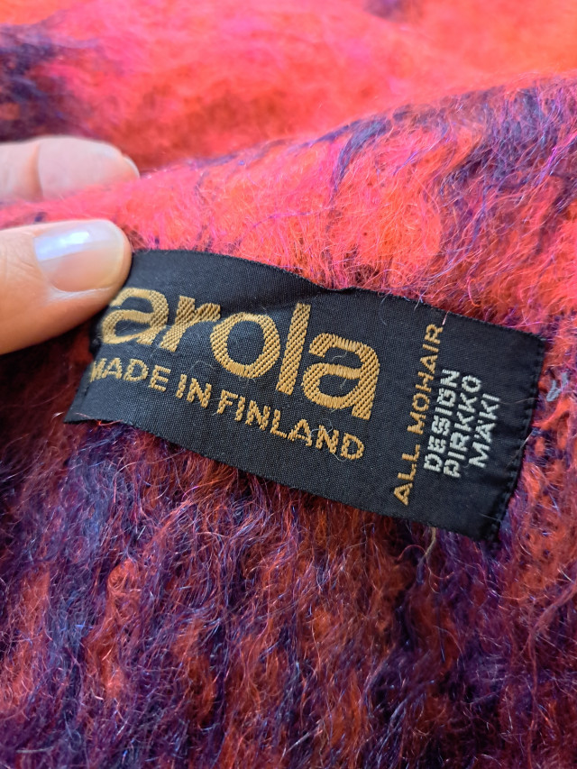 Arola All Mohair Desing Pirkko Mäki Mohairvillaviltti