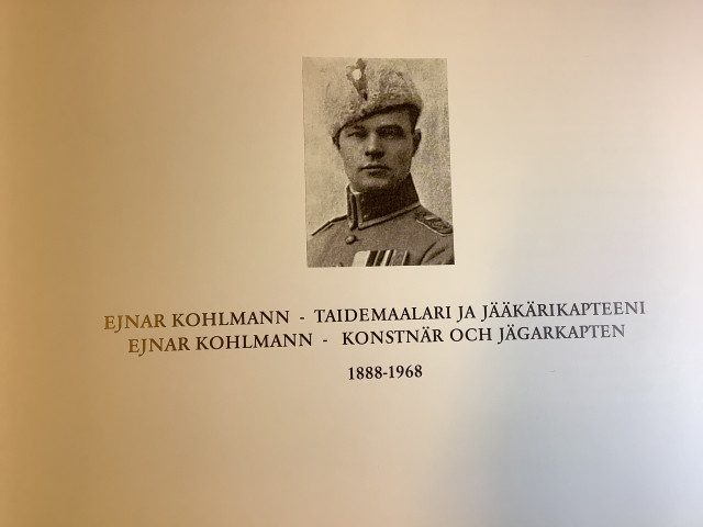 Taulu Ejnar Kohlman"Jänis" signeerattu öljy kankaalle+kirja