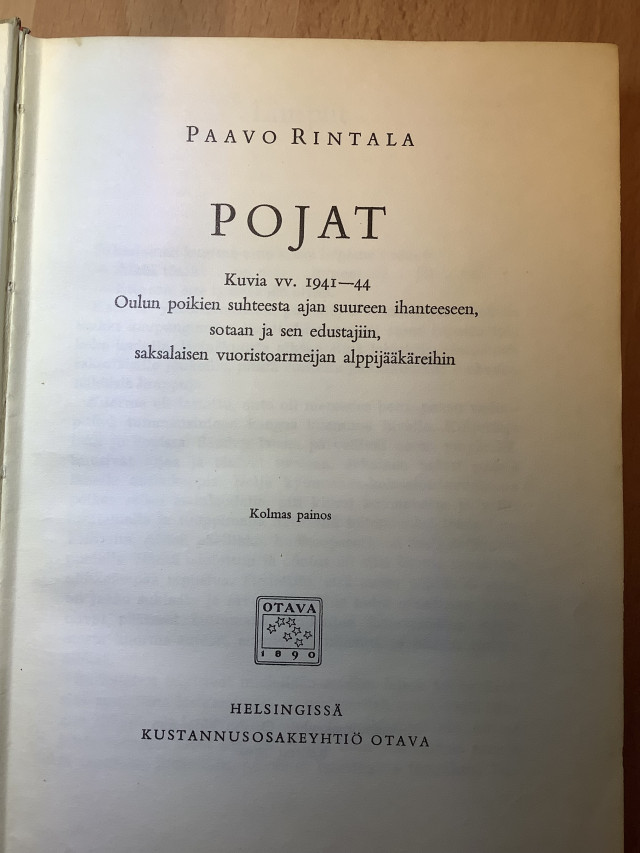 Pojat kirja ja kunniakirja Pojat elokuvaosasta