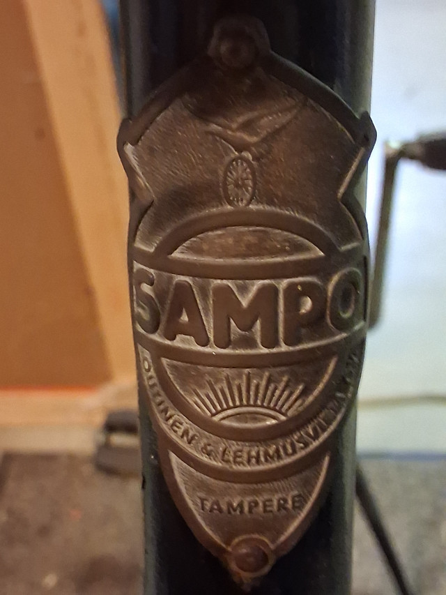 Sampo Polkupyörä valmistettu Tampereella 1900 luvun alku
