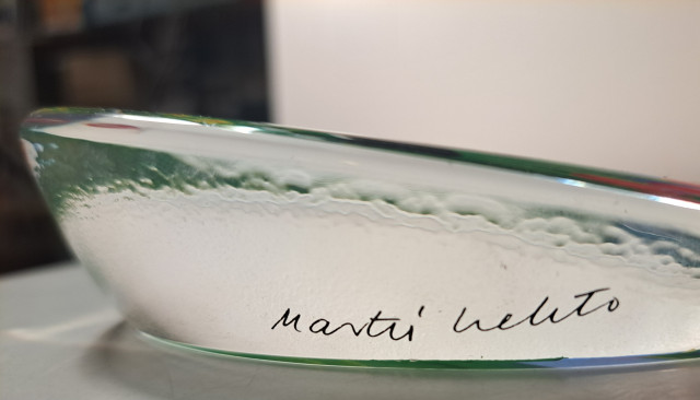 Iittalan Taidelasiveistos, signeerattu Martti Lehto