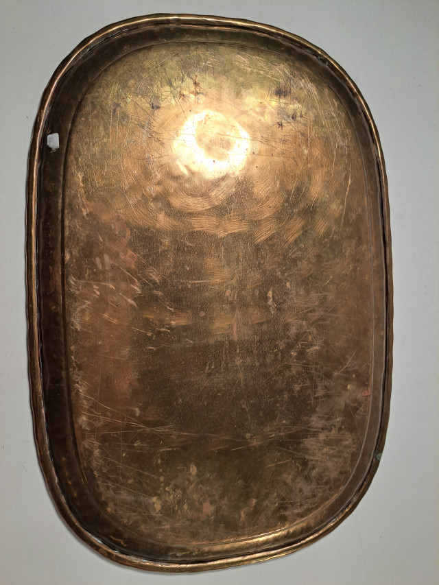 Vanha Messinkinen Samovaarin Alusta