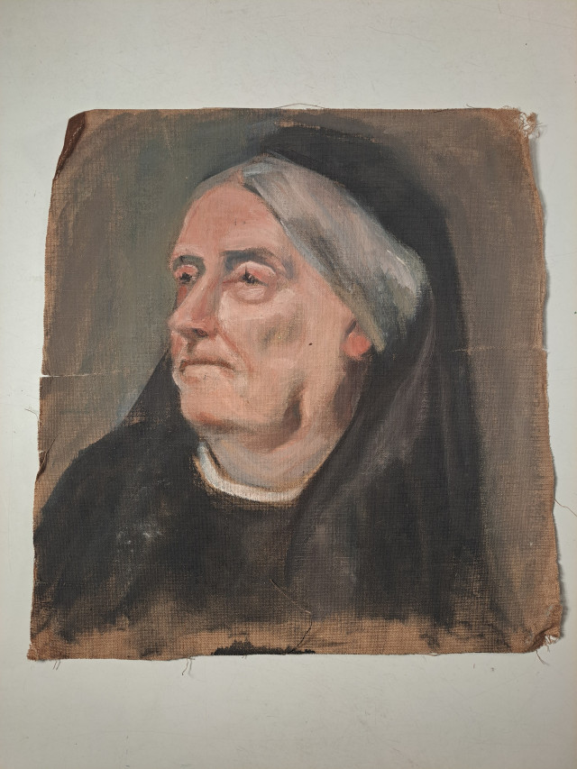 Maalaus kaksipuoleinen öljy kankaalle