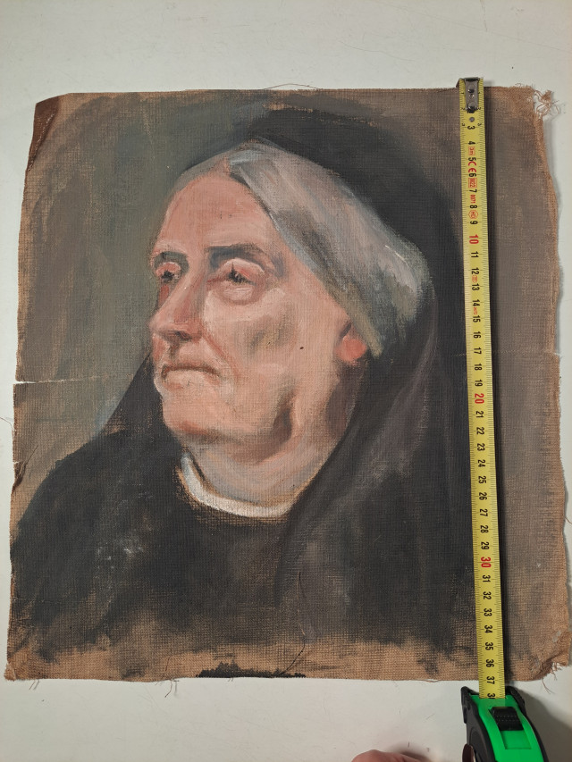 Maalaus kaksipuoleinen öljy kankaalle