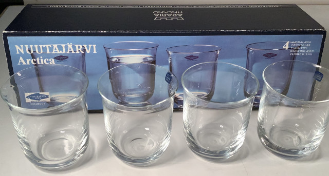 Nuutajärven Arctica juomalasit 4 kpl pakkaus