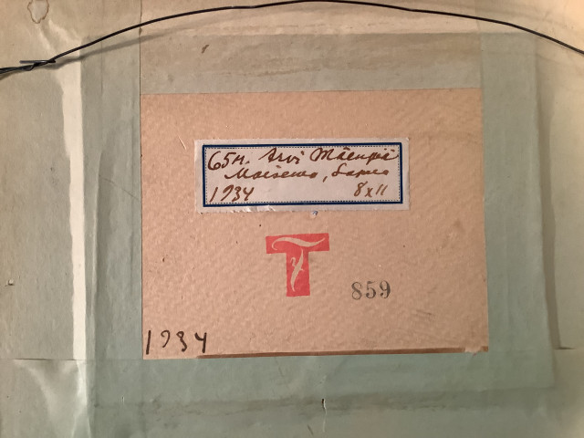 Arvi Mäenpää “maisema Lapualta” lyijykynäpiirros