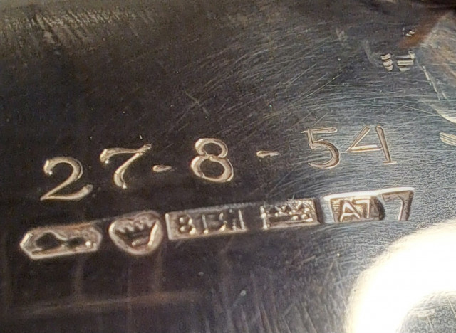 Hopeiset sokerikko+kermakko, kaiverrus