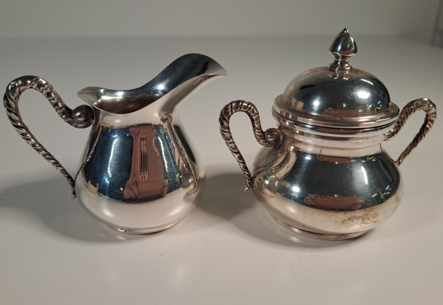 Hopeiset sokerikko+kermakko