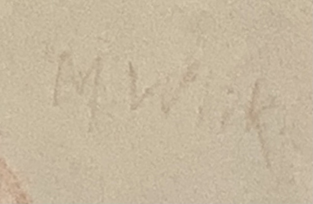 Maria Wiikin punaliitupiirros 1901