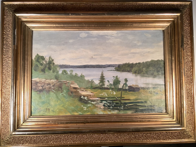 Elias Muukka 1913,öljy kankaalle signeerattu