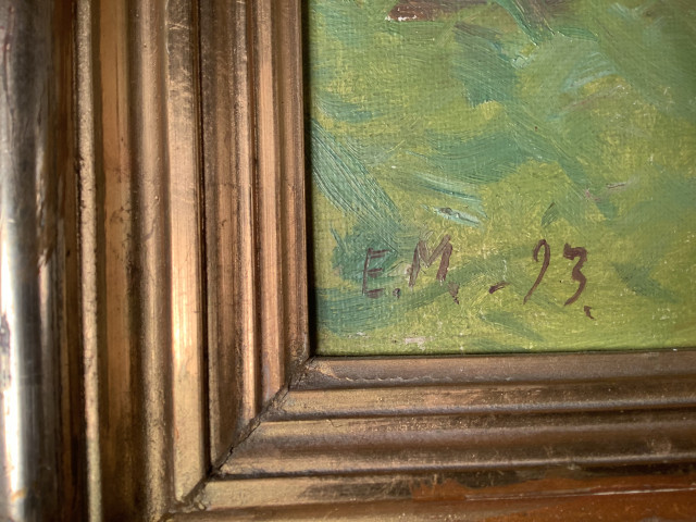 Elias Muukka 1913,öljy kankaalle signeerattu