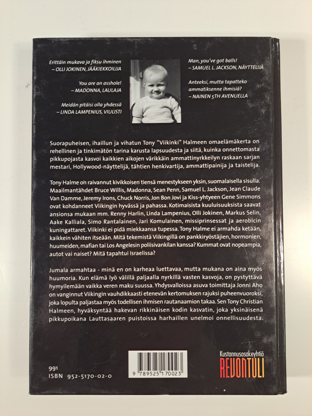 Tony Halme Jumala armahtaa minä en, signeerauksella