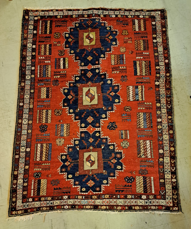 Käsinsolmittu Iranilainen villamatto 3,2m²