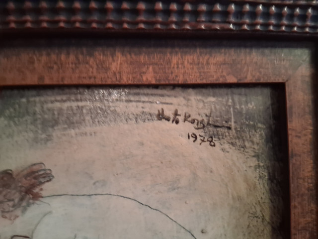 Taulu Unto Koistinen öljy levylle signeerattu