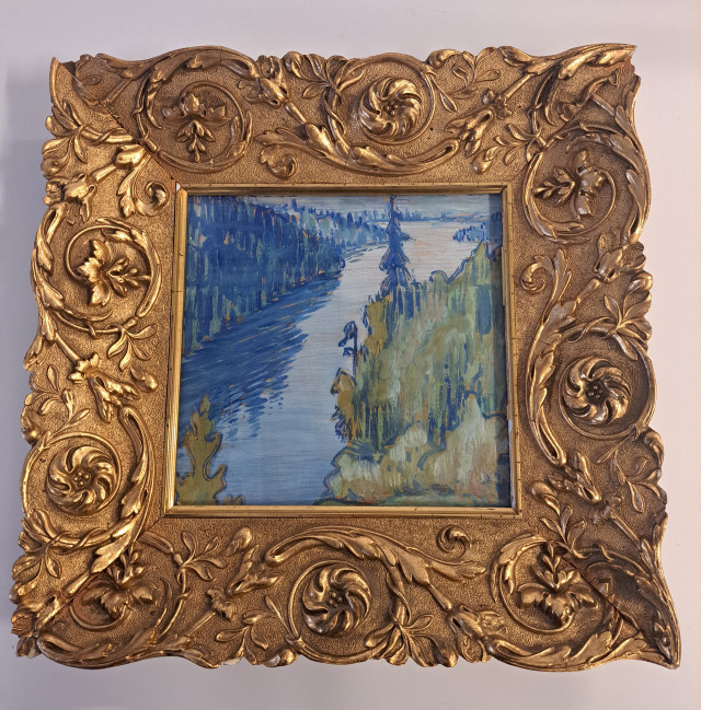 Teos "Helvetinjärvi" öljy levylle