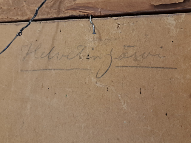 Teos "Helvetinjärvi" öljy levylle