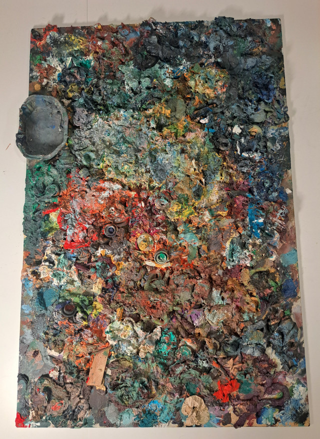 Taidemaalari Olli Joki paletti