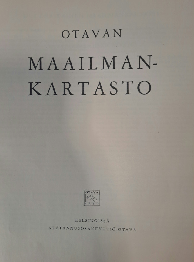 Otavan maailmankartasto 1957