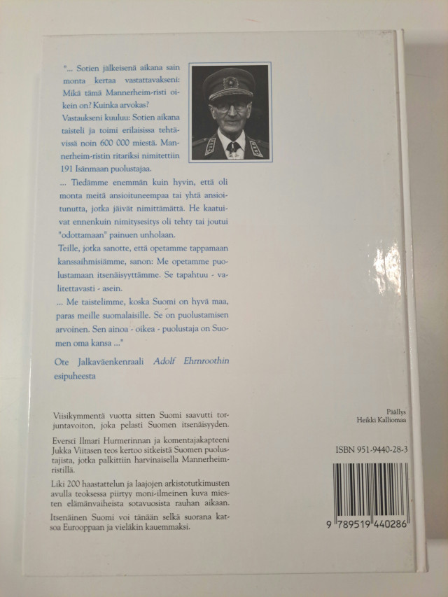 Suomen puolesta Mannerheim- Ristin ritarit 1941-1945