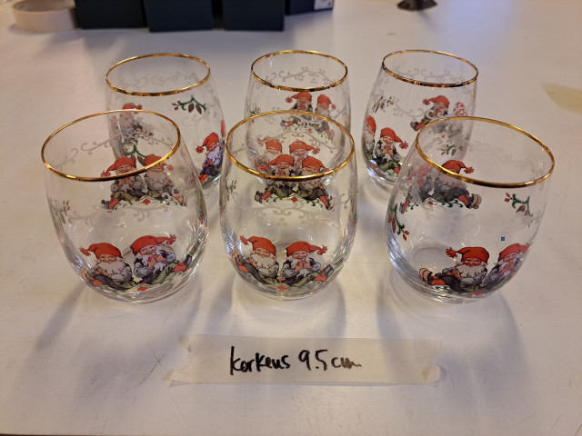 Tonttu juomalasit 6 kpl