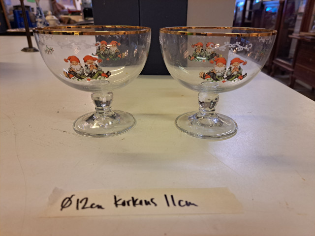 Tonttu lasikulhot 2kpl