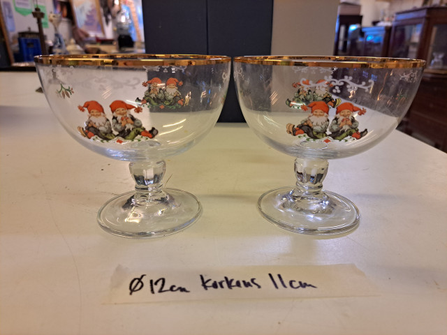 Tonttu lasikulhot 2kpl