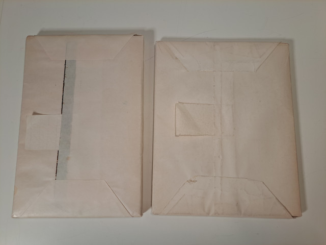 Vanhat avaamattomat postipaperipaketit 2kpl
