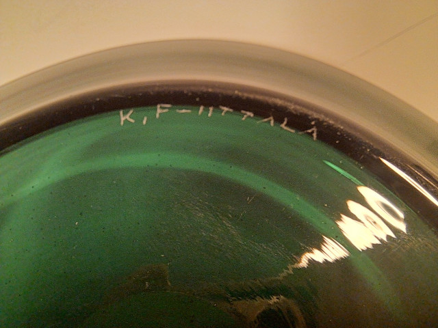 Iittalan lautaset 2kpl signeerattu Kaj Franck