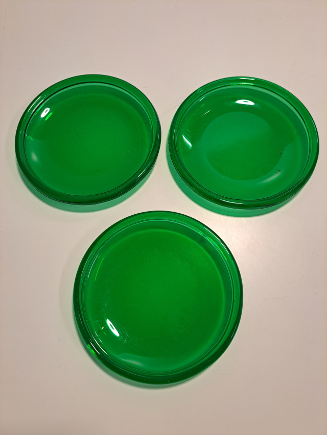 Nuutajärvi Luna vihreät lautaset 3kpl Kaj Franck