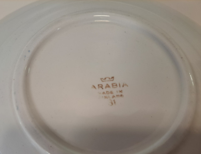 Arabian syvät lautaset 2 kpl