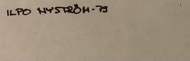 Painokuva, Ilpo Nyström 1979