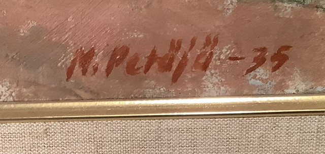 Matti Petäjä (1912-1995), öljy kankaalle 1935