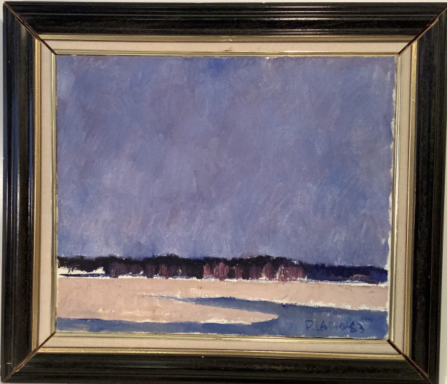 P Laiho 1983. Öljyvärimaalaus kankaalla