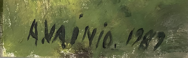 A Vainio öljyvärimaalaus kankaalle,signeerattu