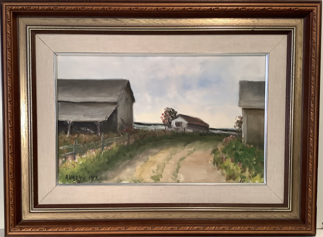 A Vainio öljyvärimaalaus kankaalle,signeerattu