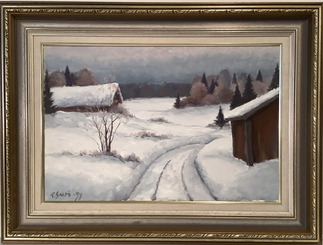 P Salmi öljyvärimaalaus kankaalle