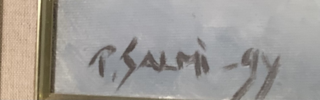 P Salmi öljyvärimaalaus kankaalle