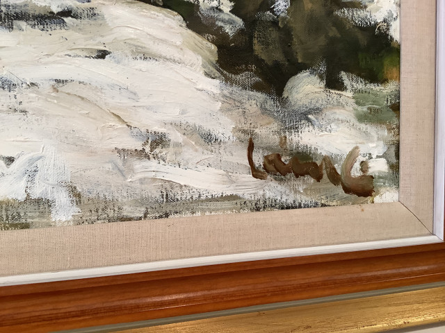 Olavi Laine Signeerattu öljyvärimaalaus kankaalle