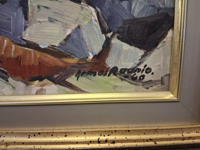 Armas Raunio öljy kankaalle signeerattu